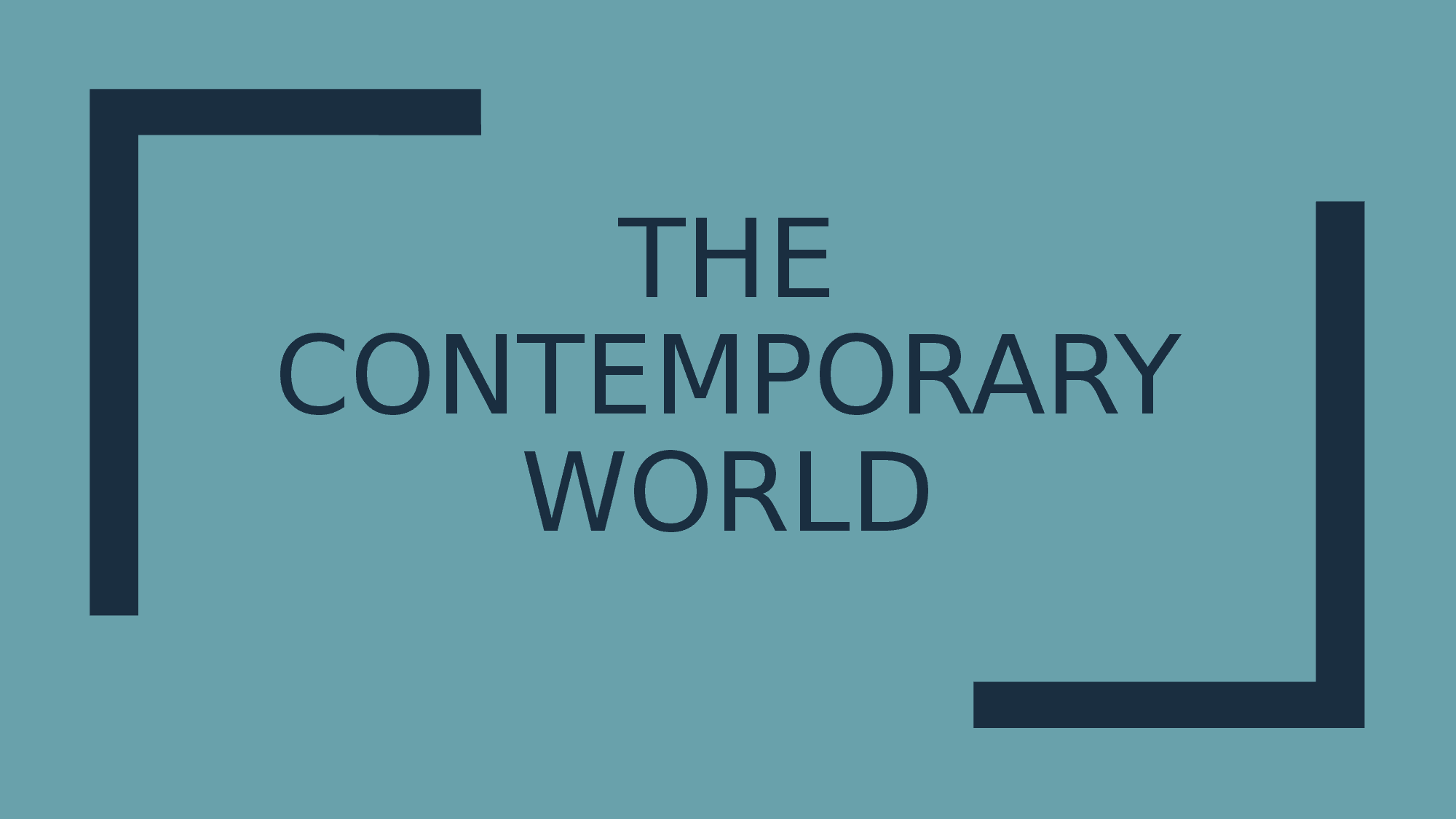 essays about contemporary world